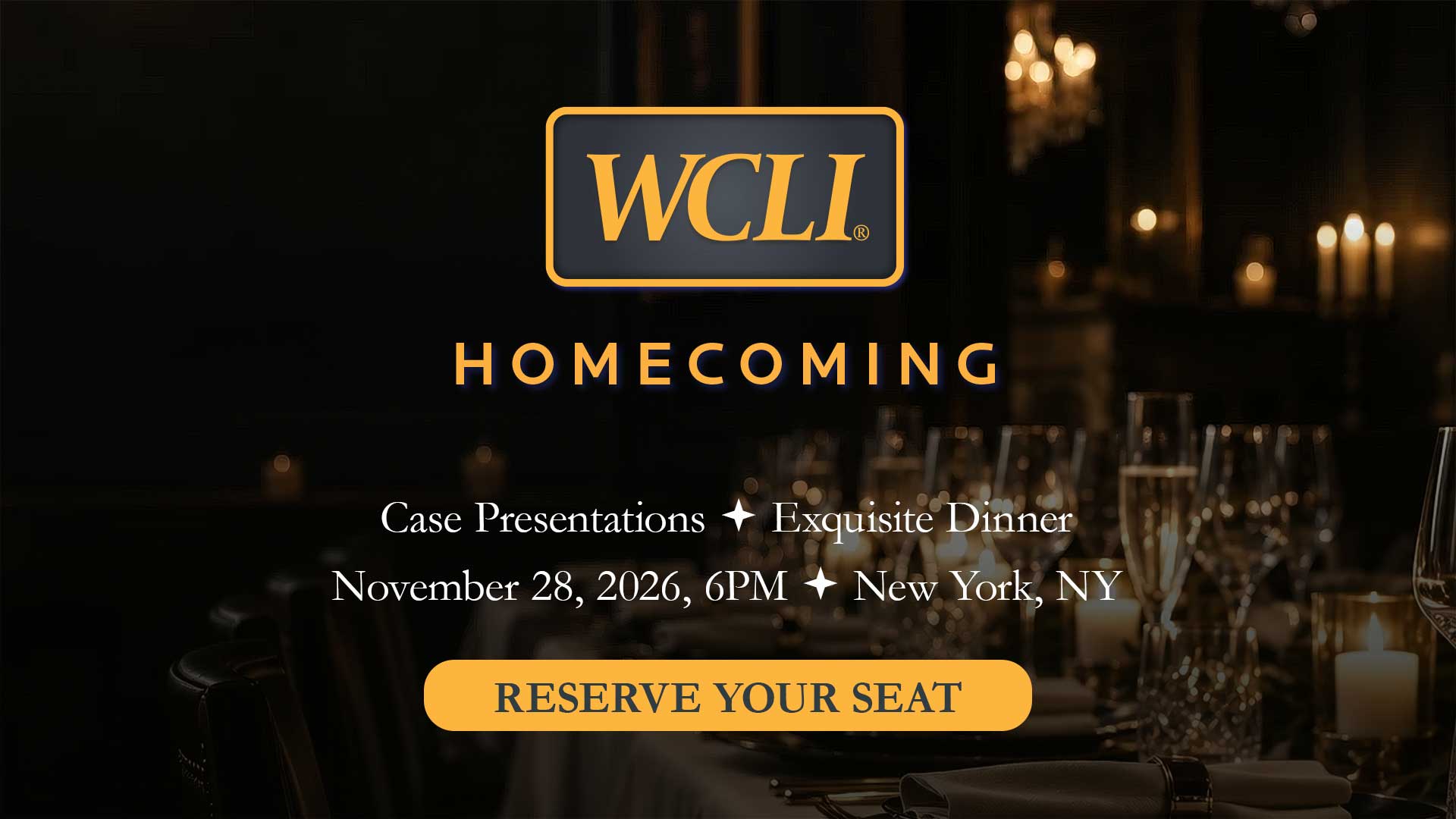 WCLI Homecoming - November 28, 6PM - New York, NY
